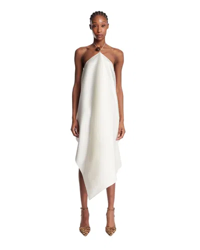 Diana Milkanova Studio White Silk Oversized Top