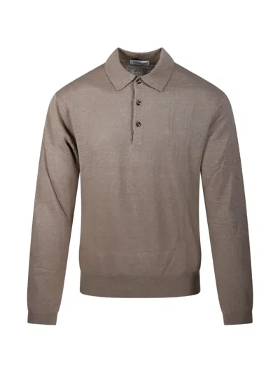 Diana Studio Buttoned Polo Shirt In Brown