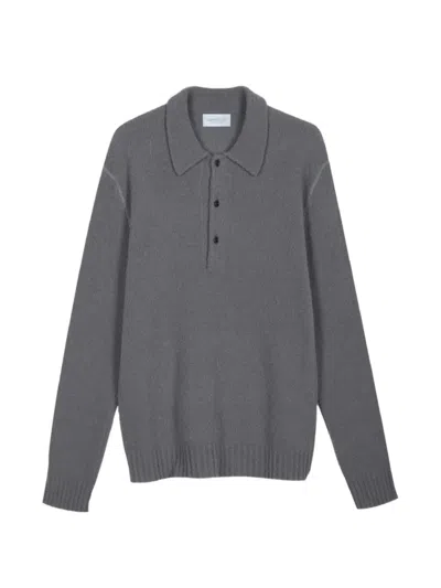 Diana Studio Buttoned Polo Shirt In Gray