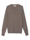 Diana Studio Crew-neck Long-sleeve Sweater In Brown