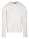 Diana Studio Frayed-edge Sweater In White