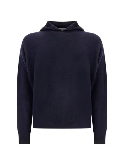 Diana Studio Knit Hoodie In Blue