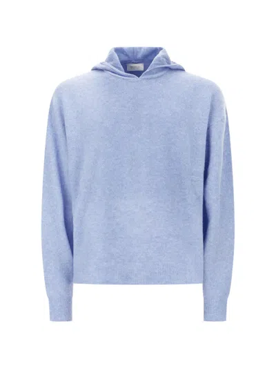Diana Studio Knitted Hoodie In Blue