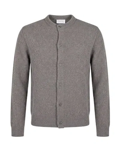 Diana Studio Man Cardigan Grey Size S Wool, Polyamide In Gray