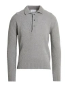 Diana Studio Man Sweater Grey Size M Wool, Polyamide In Gray