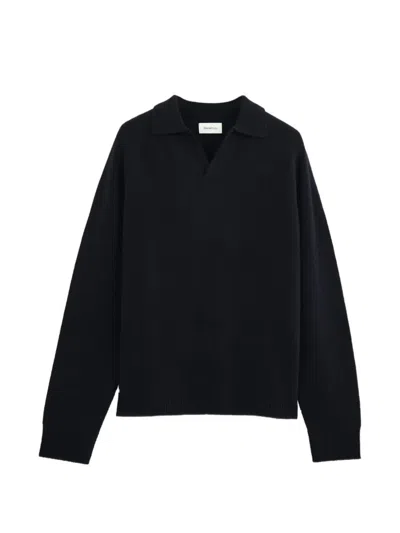 Diana Studio Open-collar Sweater In Blue