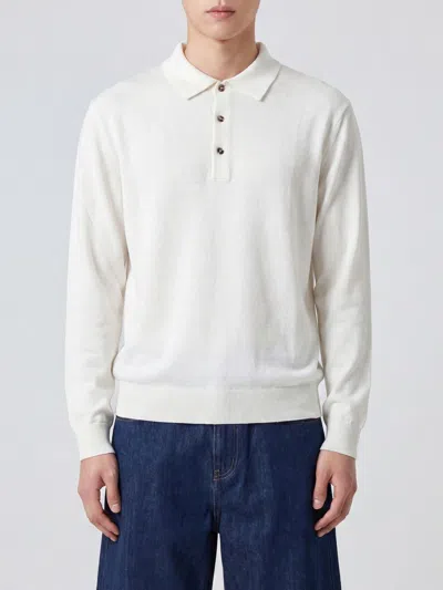 Diana Studio Knitted Polo Shirt In White