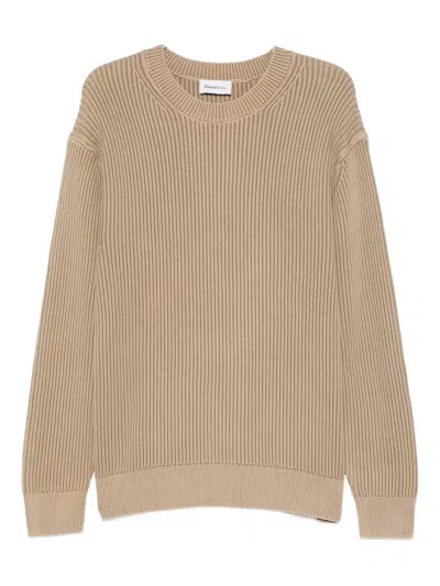 Diana Studio Ribbed Crew-neck Sweater In Neutral