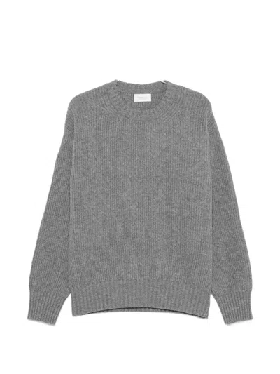 Diana Studio Ribbed-knit Sweater In Gray