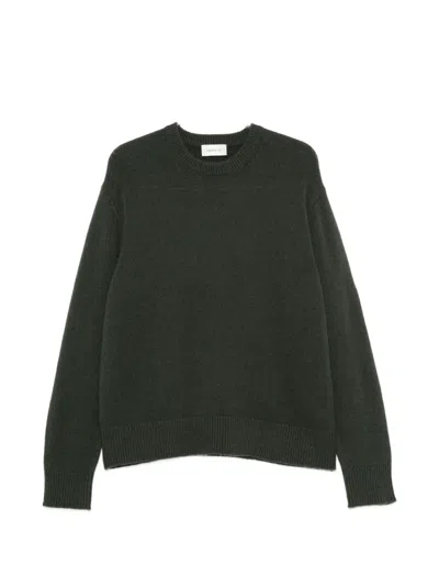 Diana Studio Ribbed-trim Crew-neck Sweater In Gray