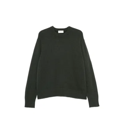 Diana Studio Ribbed-trim Crew-neck Sweater In Green