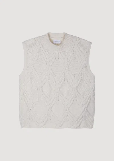 Diana Studio Shetland Vest In White