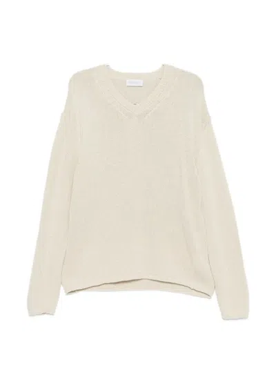 Diana Studio V-neck Sweater In Neutral