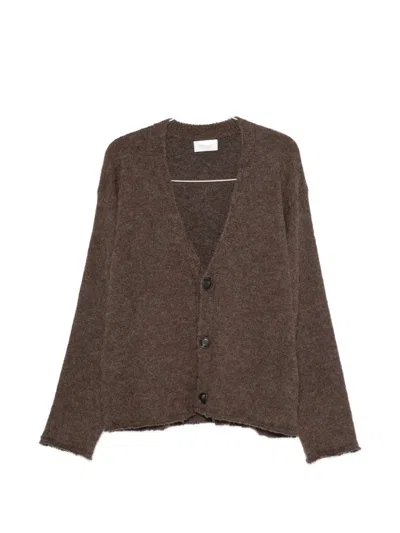 Diana Studio V-neck Button-up Cardigan In 브라운