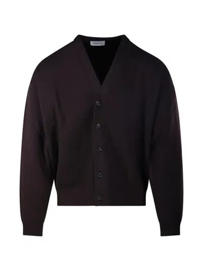 Diana Studio V-neck Button-up Cardigan In Brown