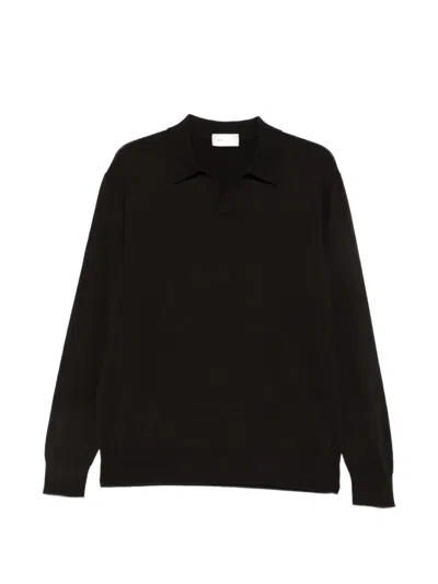 Diana Studio V-neck Long-sleeve Sweater In Brown