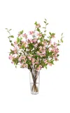 Diane James Designs Apple Blossom And Leaf Bouquet In Pink