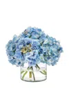 Diane James Designs Blue Hydrangea Bouquet In Blue