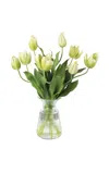 Diane James Designs Light Green Tulips In Cinched Vase