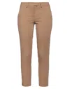 Diane Krüger Woman Pants Khaki Size 10 Cotton, Polyester, Elastane In Brown