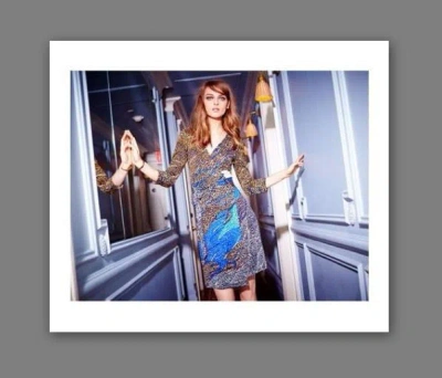 Pre-owned Diane Von Furstenberg $525  Mountain Jewel Julian Two Dress 0 2 4 6 8 14 In Multicolor