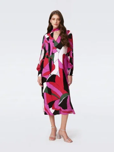 Diane Von Furstenberg Abel Dress In Huge Tendu