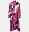 Diane Von Furstenberg Abel Printed Midi Dress In Multicoloured