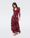 Diane Von Furstenberg Adara Floral Long Sleeve Maxi Dress
