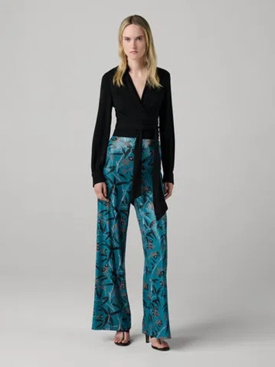 Diane Von Furstenberg Adelina Pants In Blue
