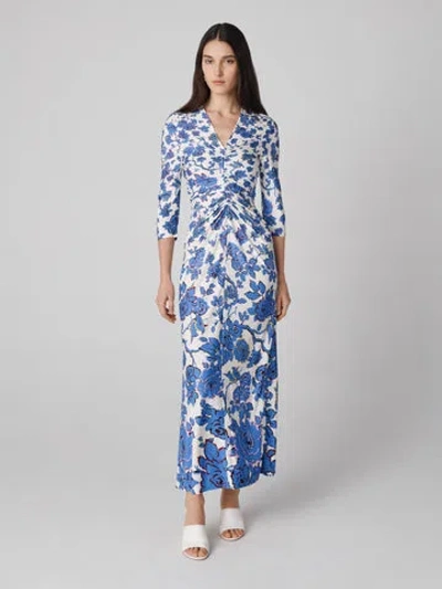 Diane Von Furstenberg Alba Dress In Heritage Vine Degrade