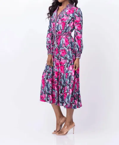 Diane Von Furstenberg Alea Dress In Marble Pink In Multi