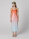 Diane Von Furstenberg Scoop-neck Ombre Sequin Midi Dress In Cirrus Ombre