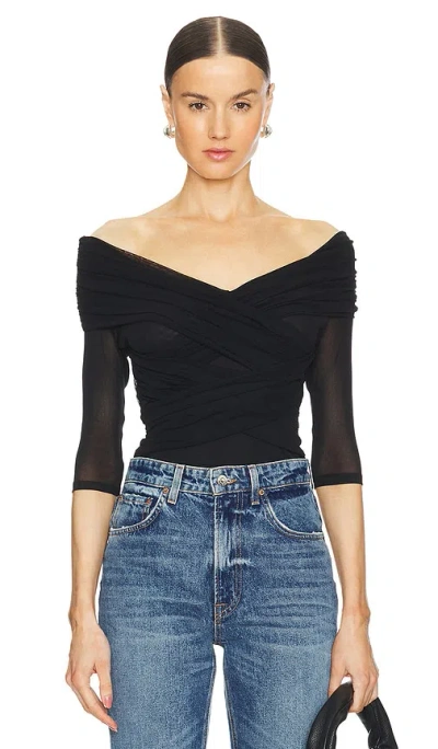 Diane Von Furstenberg Alex Top In 黑色