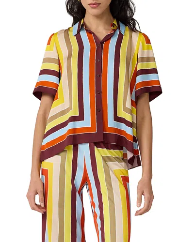 Diane Von Furstenberg Alexa Shirt In Multi