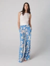 Diane Von Furstenberg Alexander Pants In Heritage Vine Blue