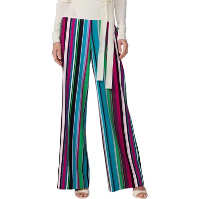 Diane Von Furstenberg Alexander Stripe Pants In Multi