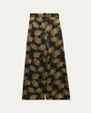 Diane Von Furstenberg Alexander Wide-leg Viscose Pants In Multi