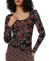 Diane Von Furstenberg Ali Reversible Top In Multi