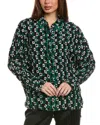 Diane Von Furstenberg Alona Printed Crêpe Shirt In Green