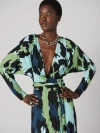 Diane Von Furstenberg Amara Matte Jersey Wrap Dress In Giant Jungle Cat