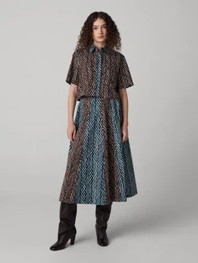 Diane Von Furstenberg Amy Top In Brown