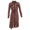 Diane Von Furstenberg Andi Paisley Print Mesh Shirt Dress In Multicolor Polyester In Multi
