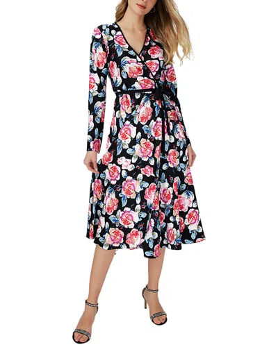 Diane Von Furstenberg Monika Wrap-effect Floral-print Crepe De Chine Maxi Dress In Pink