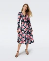 Diane Von Furstenberg Monika Wrap-effect Floral-print Crepe De Chine Maxi Dress