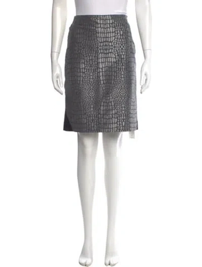 Pre-owned Diane Von Furstenberg Animal Print Knee-length Skirt