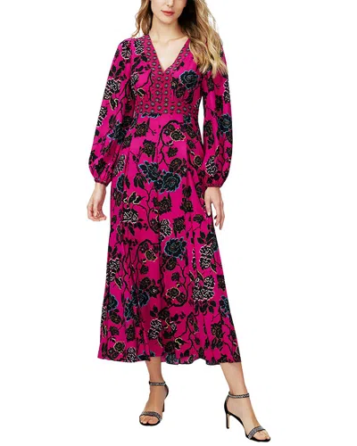 Diane Von Furstenberg Anjali Midi Dress In Pink