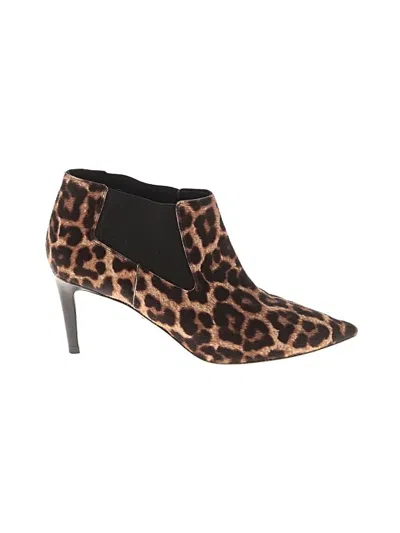 Pre-owned Diane Von Furstenberg Ankle Boots In Brown