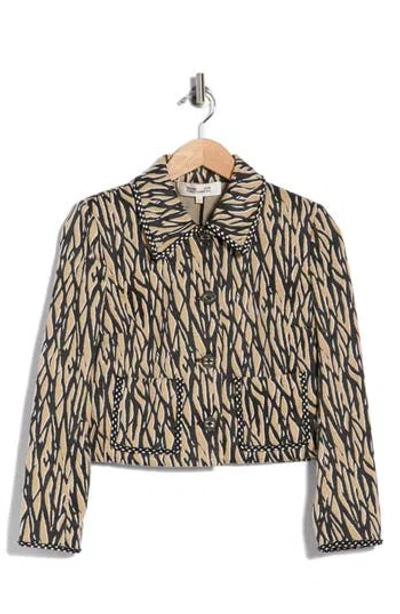Diane Von Furstenberg Annalise Jacket In Multi