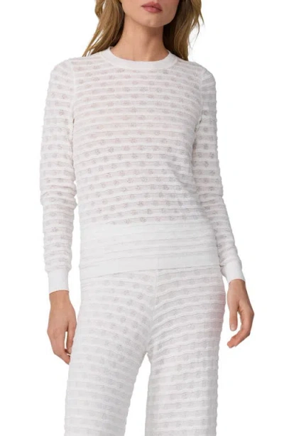 Diane Von Furstenberg Annie Texture Stitch Sweater In White