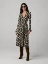 Diane Von Furstenberg Antonia Silk Jersey Wrap Dress In Black